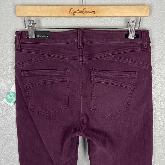 Liverpool NWT Adele Skinny Jean, Potent Purple 6 / 28 - Hugger, Stitch Fix, Dark - Picture 5 of 11